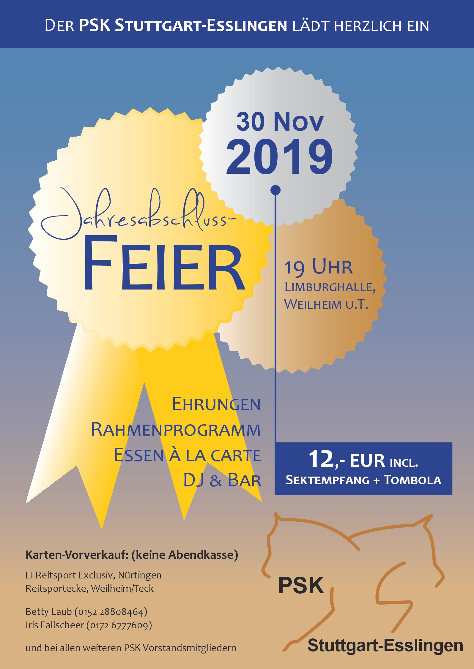 Plakat Jahresabschlussfeier 2019