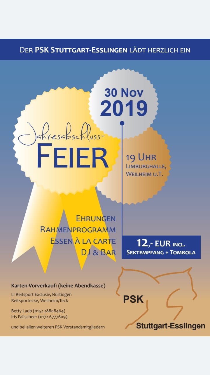 PSK Jahresabschlussfest 2019